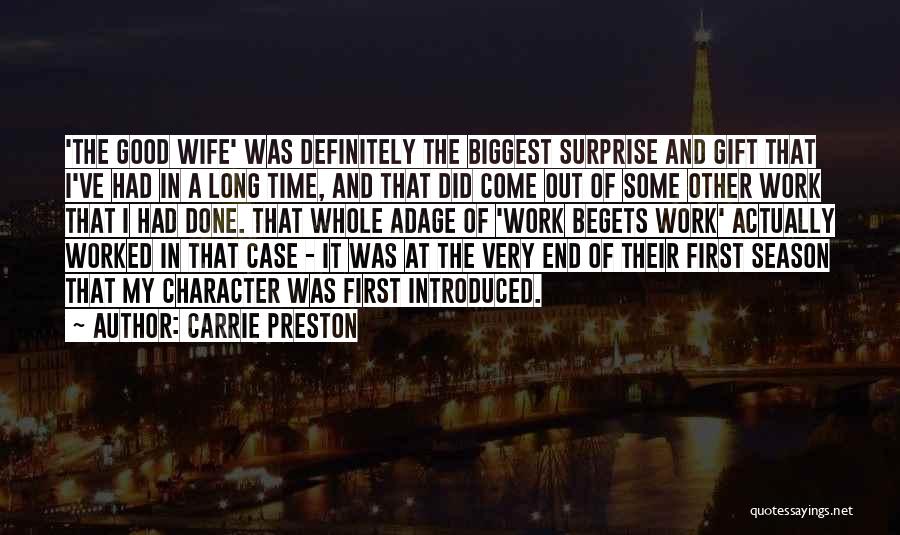 Surprise Gift Quotes By Carrie Preston