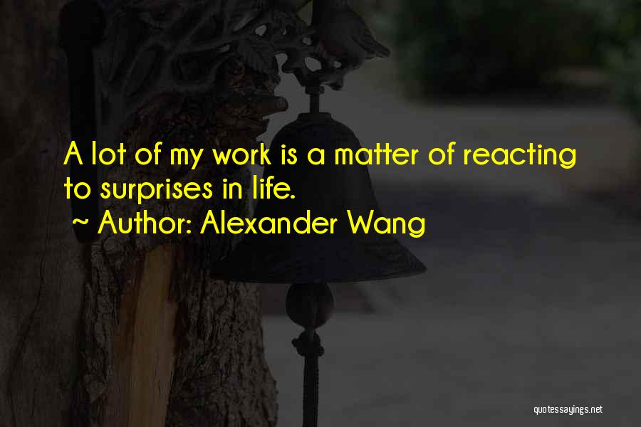 Surprises In Life Quotes By Alexander Wang