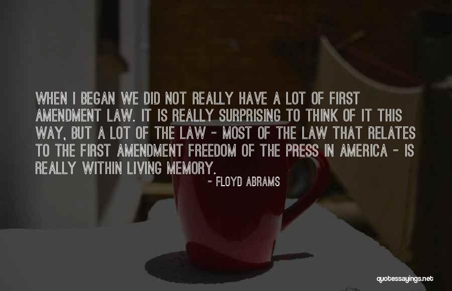 Surprising Quotes By Floyd Abrams