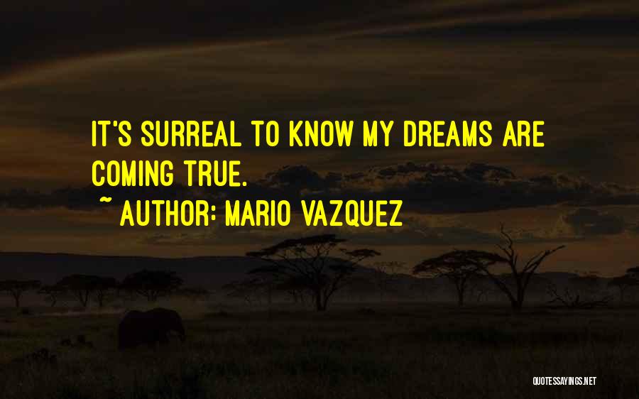 Surreal Dreams Quotes By Mario Vazquez