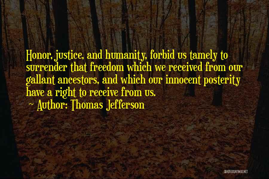 Surrender Quotes By Thomas Jefferson