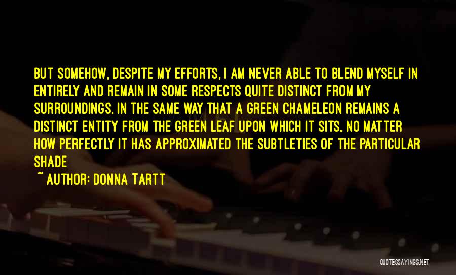 Surroundings Quotes By Donna Tartt
