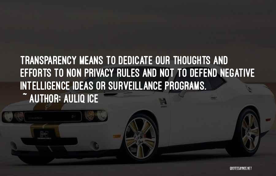 Surveillance And Privacy Quotes By Auliq Ice