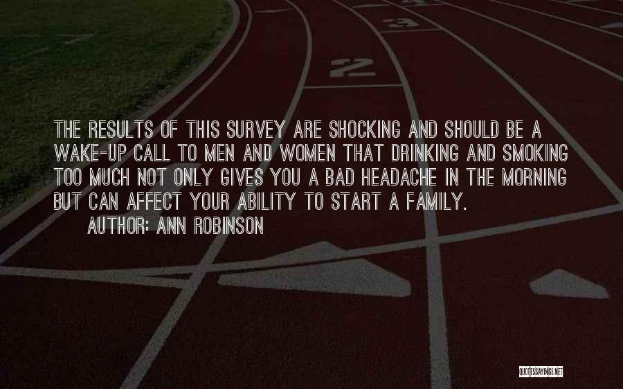 Survey Results Quotes By Ann Robinson