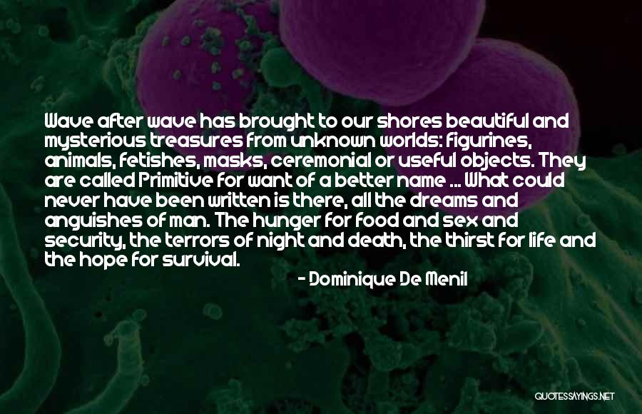 Survival Food Quotes By Dominique De Menil Survival Food Quotes By Dominique De Menil