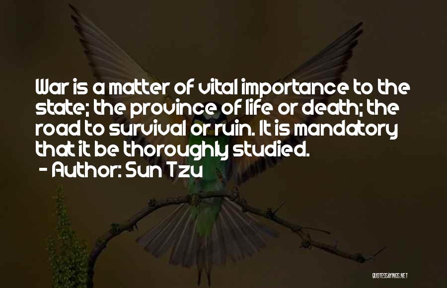 Survival In The Road Quotes By Sun Tzu
