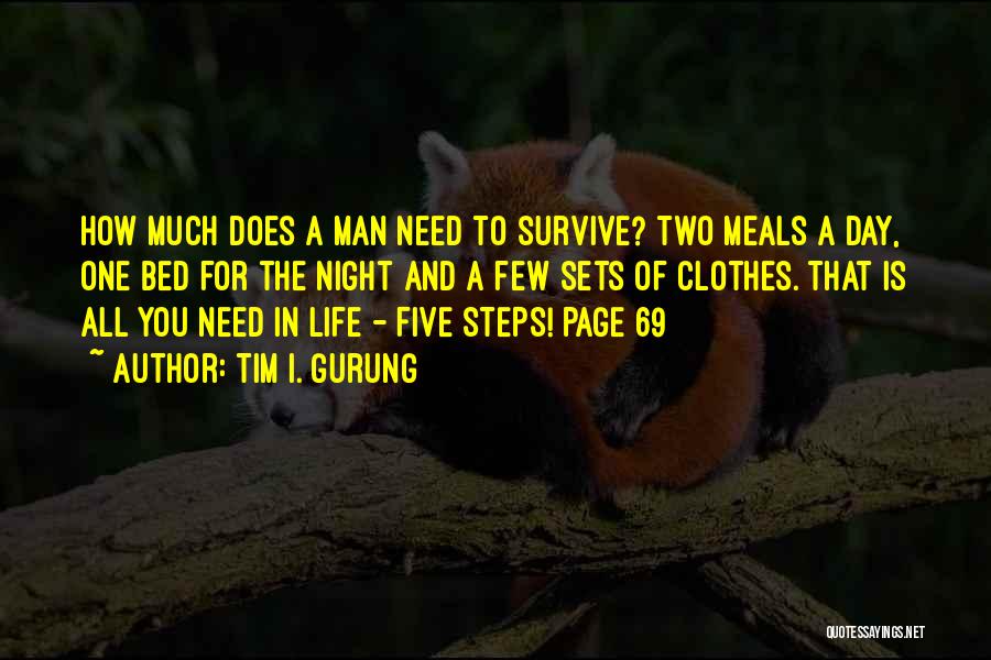 Survive The Life Quotes By Tim I. Gurung