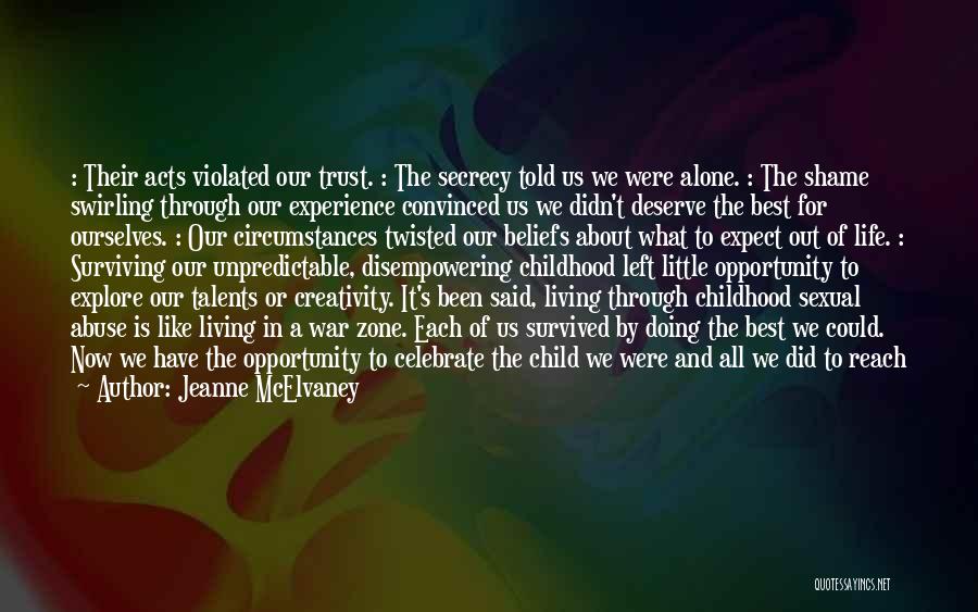 Surviving Abuse Quotes By Jeanne McElvaney