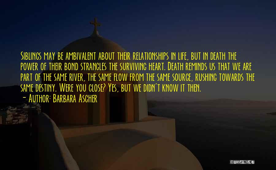 Surviving Death Quotes By Barbara Ascher