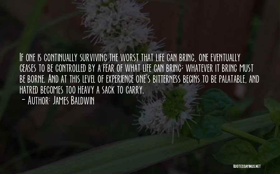 Surviving The Worst Quotes By James Baldwin