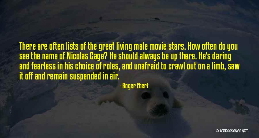 Suspended Quotes By Roger Ebert