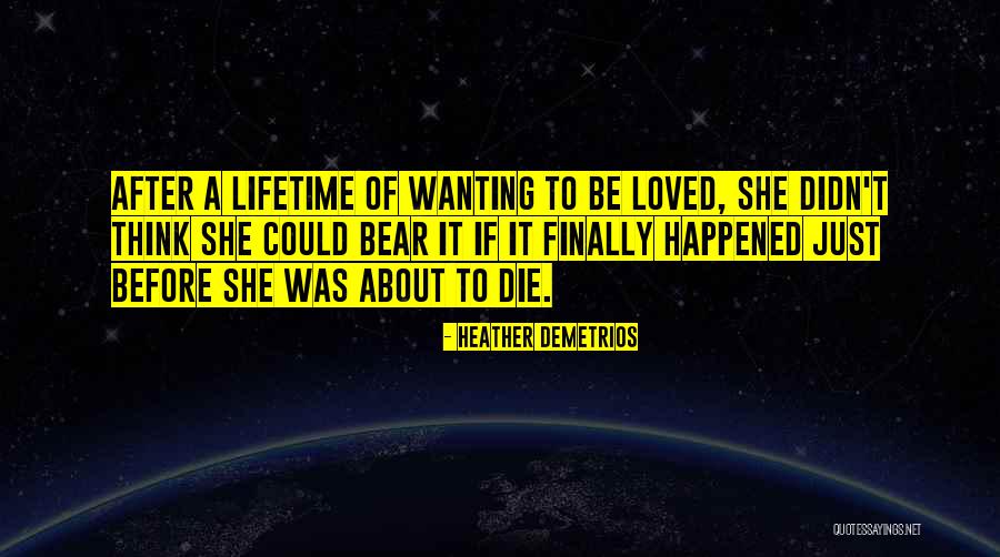 Suspense Love Quotes By Heather Demetrios