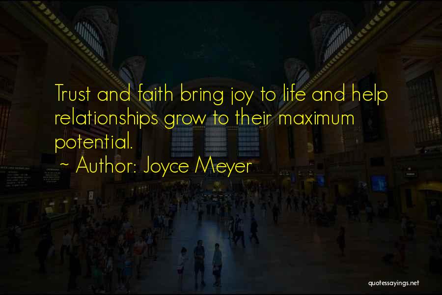 Suspicion And Trust Quotes By Joyce Meyer