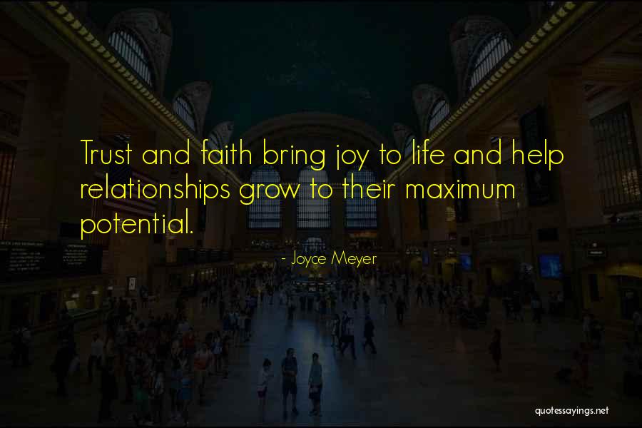 Suspicion And Trust Quotes By Joyce Meyer