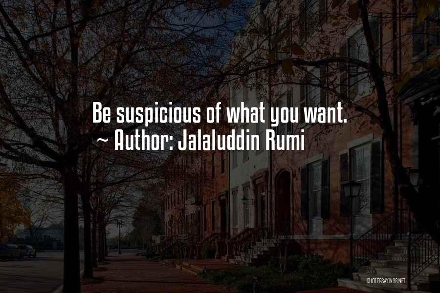 Suspicious Quotes By Jalaluddin Rumi