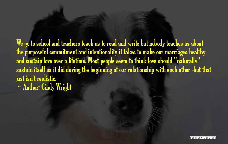 Sustain Relationship Quotes By Cindy Wright