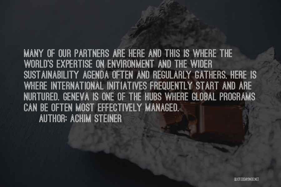 Sustainability Environment Quotes By Achim Steiner
