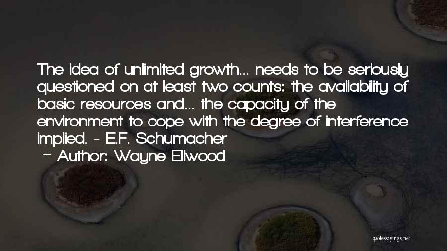 Sustainability Environment Quotes By Wayne Ellwood