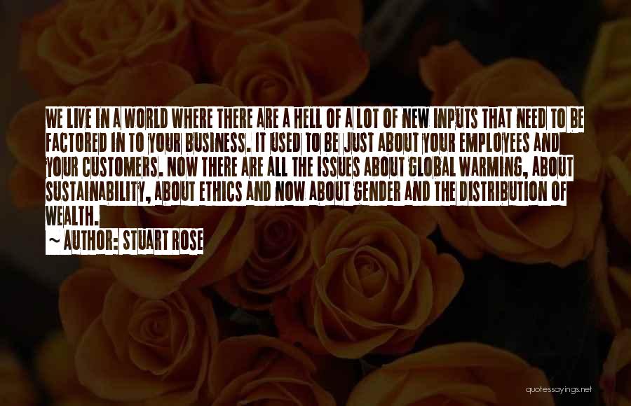 Sustainability In Business Quotes By Stuart Rose