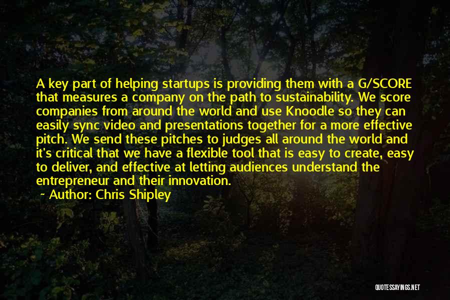 Sustainability Quotes By Chris Shipley