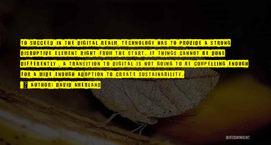 Sustainability Quotes By David Amerland