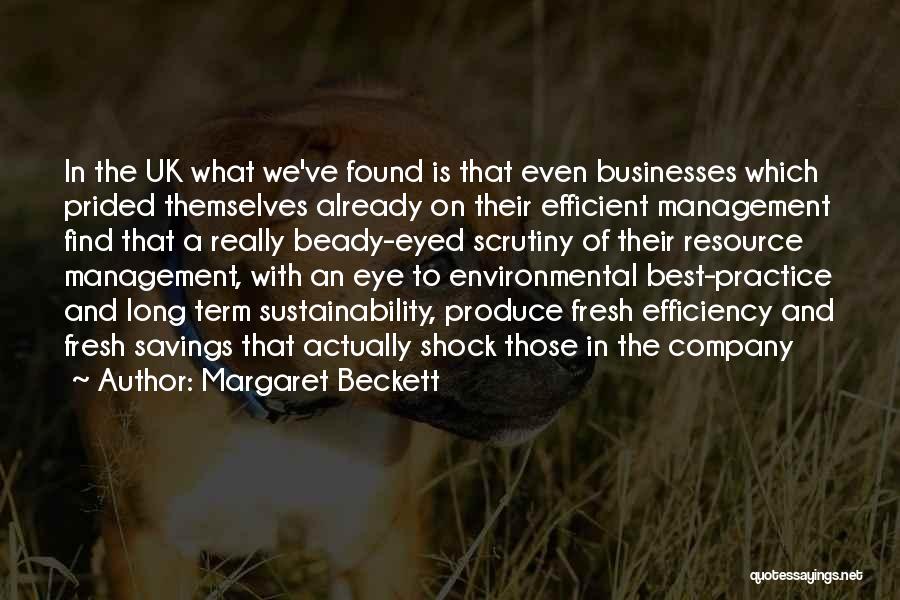 Sustainability Quotes By Margaret Beckett