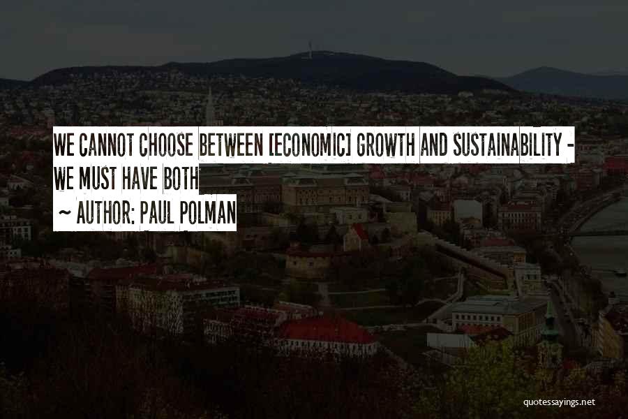 Sustainability Quotes By Paul Polman