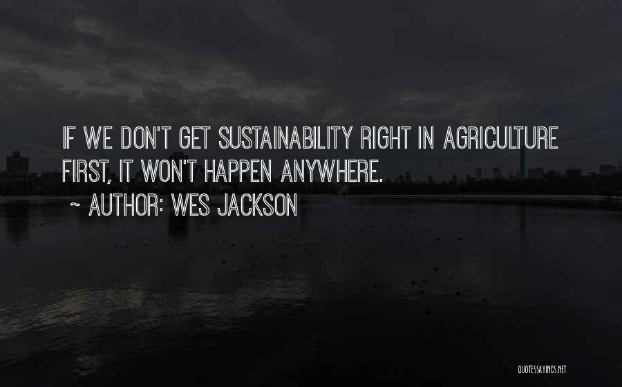 Sustainability Quotes By Wes Jackson