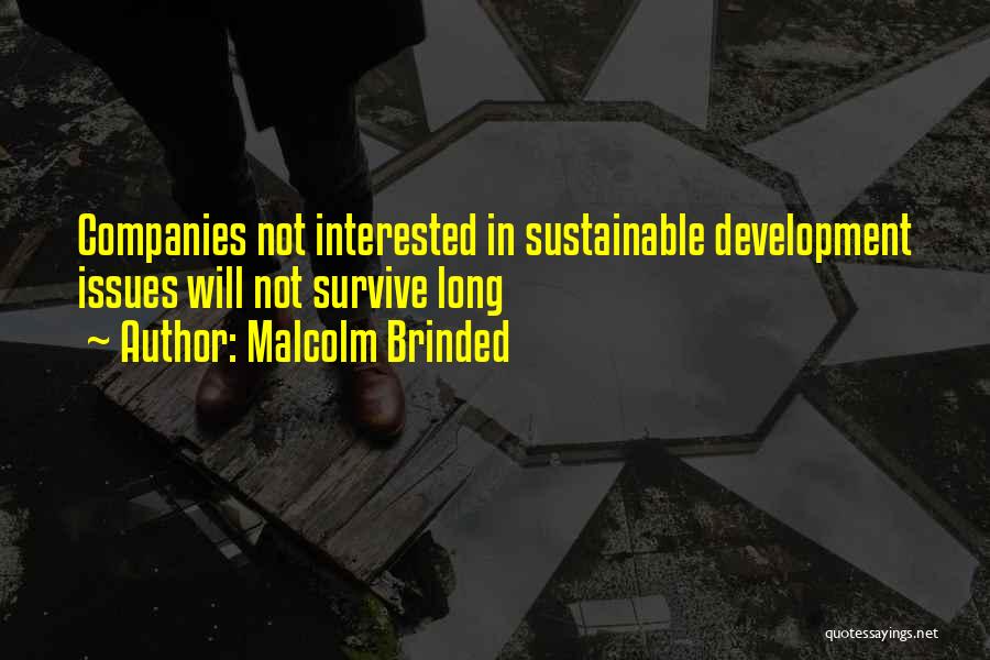 Sustainable Business Quotes By Malcolm Brinded