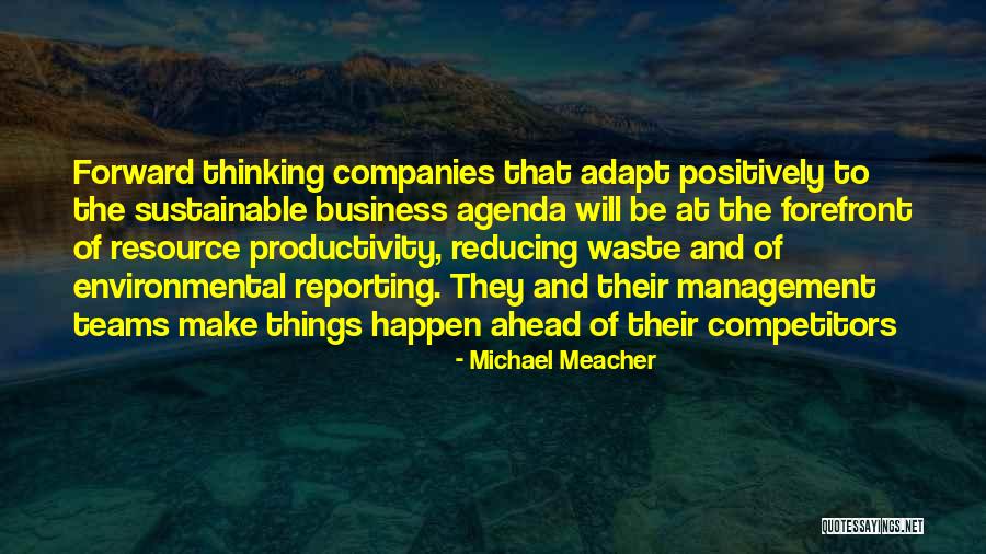 Sustainable Business Quotes By Michael Meacher