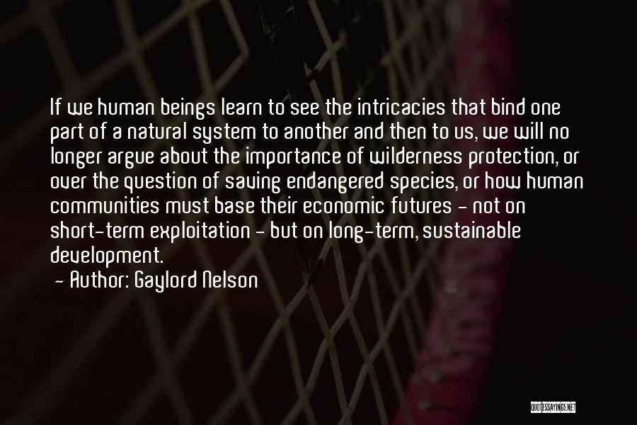 Sustainable Development Quotes By Gaylord Nelson