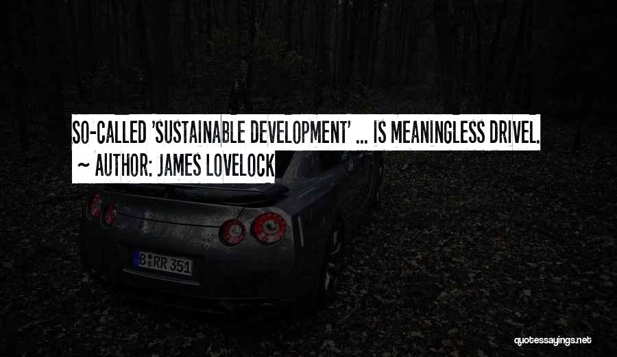 Sustainable Development Quotes By James Lovelock