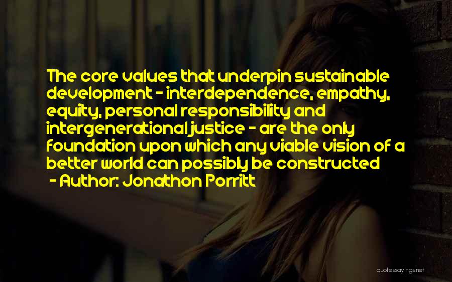 Sustainable Development Quotes By Jonathon Porritt