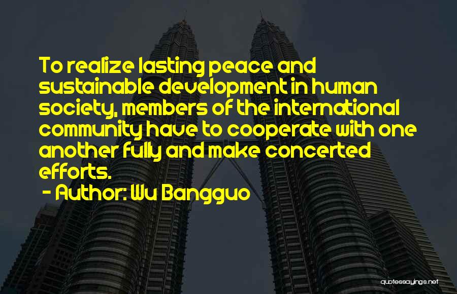 Sustainable Development Quotes By Wu Bangguo