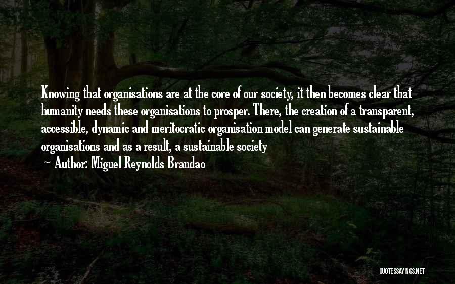 Sustainable Leadership Quotes By Miguel Reynolds Brandao
