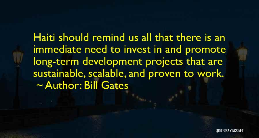 Sustainable Quotes By Bill Gates