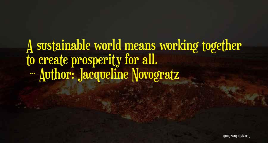 Sustainable Quotes By Jacqueline Novogratz