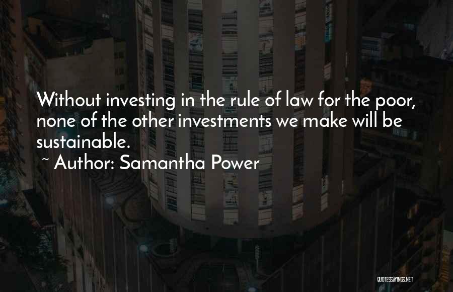 Sustainable Quotes By Samantha Power
