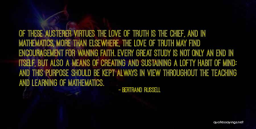 Sustaining Love Quotes By Bertrand Russell