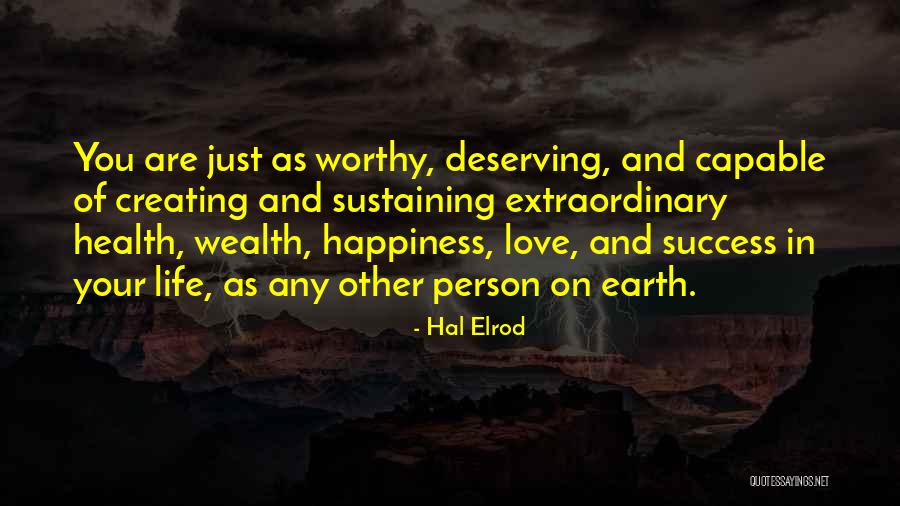 Sustaining Love Quotes By Hal Elrod