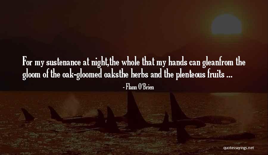 Sustenance Herbs Quotes By Flann O'Brien Sustenance Herbs Quotes By Flann O'Brien