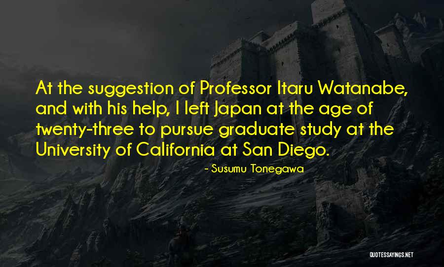 Susumu Tonegawa Quotes 89234