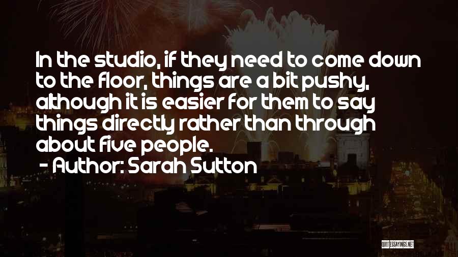 Sutton Quotes By Sarah Sutton