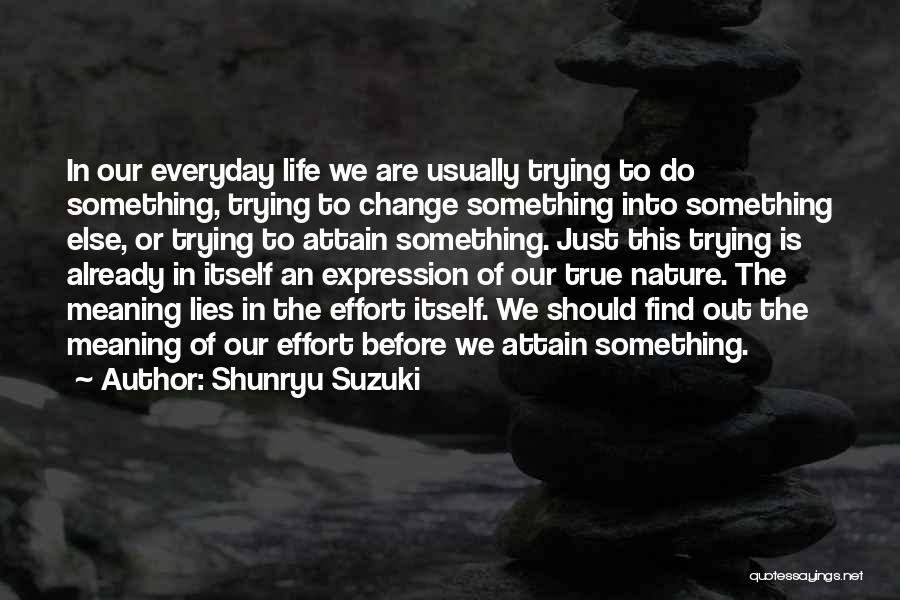 Suzuki Quotes By Shunryu Suzuki