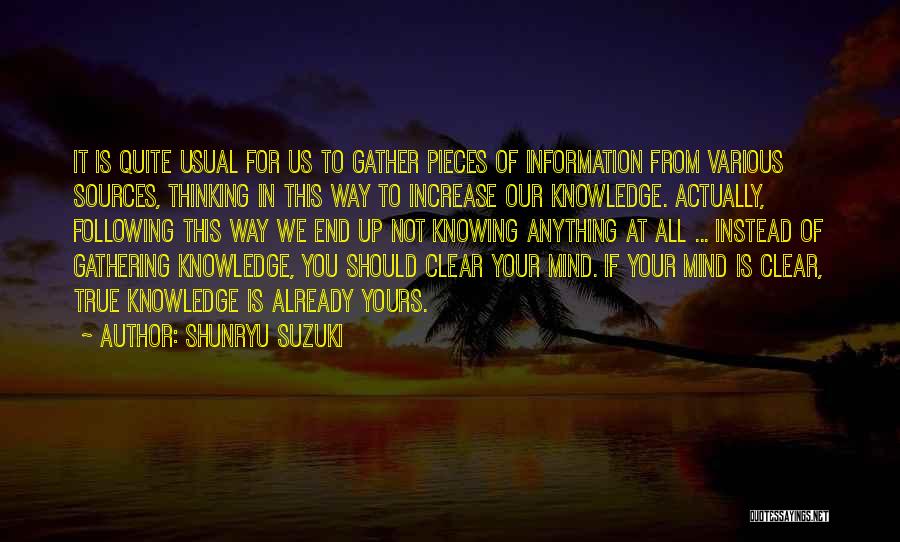 Suzuki Quotes By Shunryu Suzuki