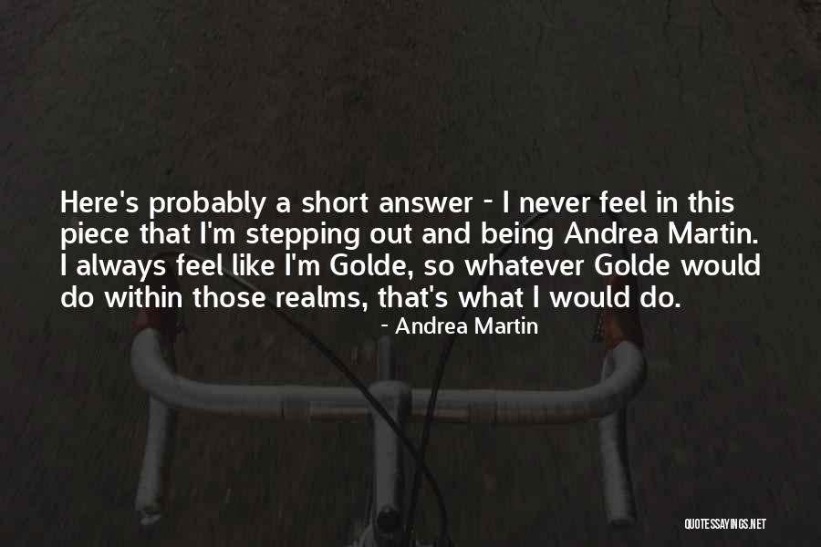 Swack Quotes By Andrea Martin Swack Quotes By Andrea Martin