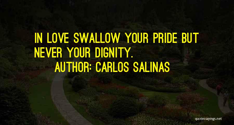 Swallow Love Quotes By Carlos Salinas