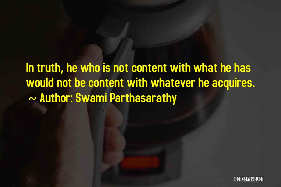 Swami Parthasarathy Quotes 868875