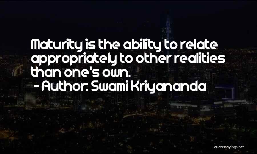 Swami's Quotes By Swami Kriyananda