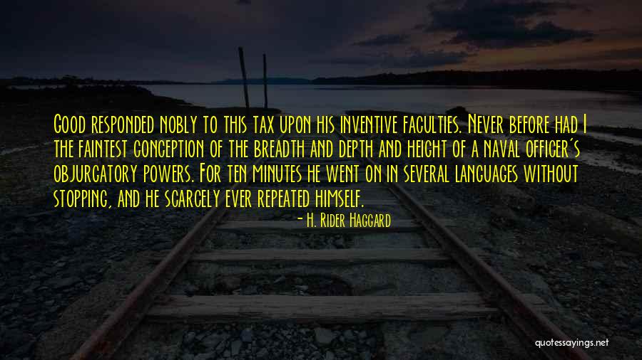 Swearing Quotes By H. Rider Haggard Swearing Quotes By H. Rider Haggard